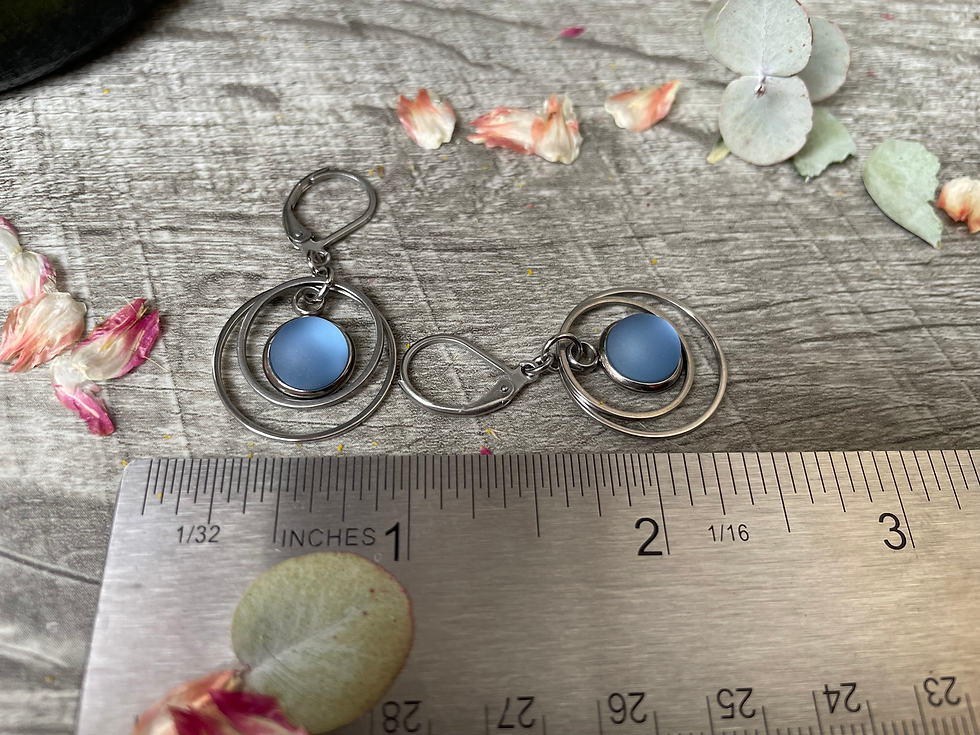 Thumbnail: Circle Earrings Lever Back Stainless