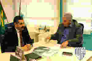Crédito: FPFS - Jesuel Laureano de Souza a esquerda e o Deputado Douglas Fabrício a direita.