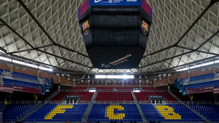 Crédito: F C Barcelona - Palau Blaugrana, casa do Barça