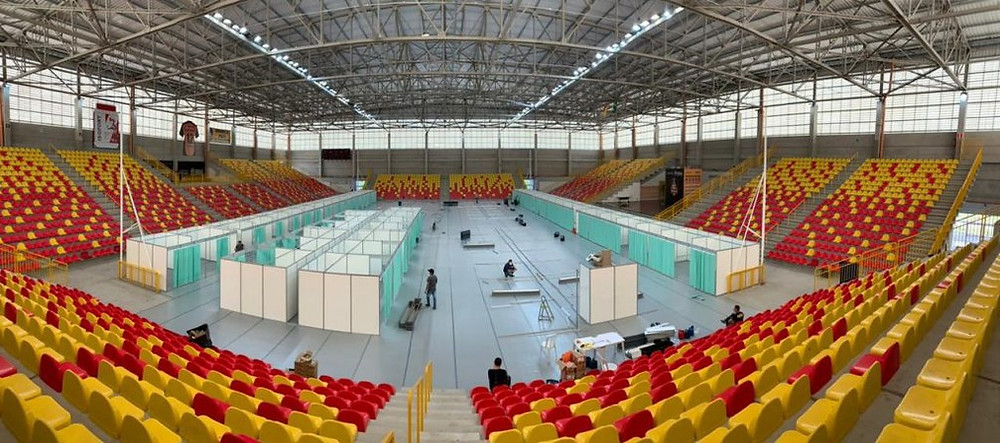 Arena Sorocaba é utilizada como hospital de campanha