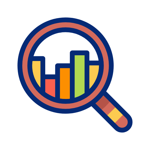 An illustration representing the analysis of an internal audit report