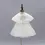 Thumbnail: Baptism Baby Girl Ball Gown, cotton polyester infant girl baptism dress knee-length ball gown