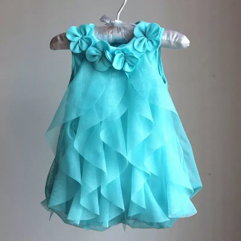 Miniatura: Vestido de gasa de verano para niñas pequeñas y bebés de fiesta. 3m-3 años.