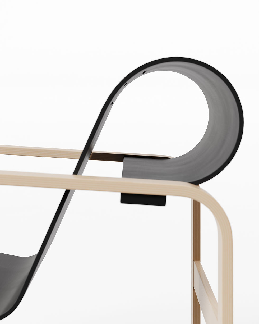 Thumbnail: 3D MODEL OF ARMCHAIR 41 PAIMIO ARTEK
