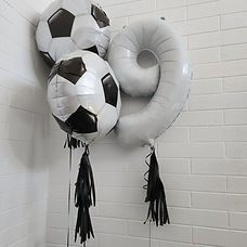 Soccer foil balloons