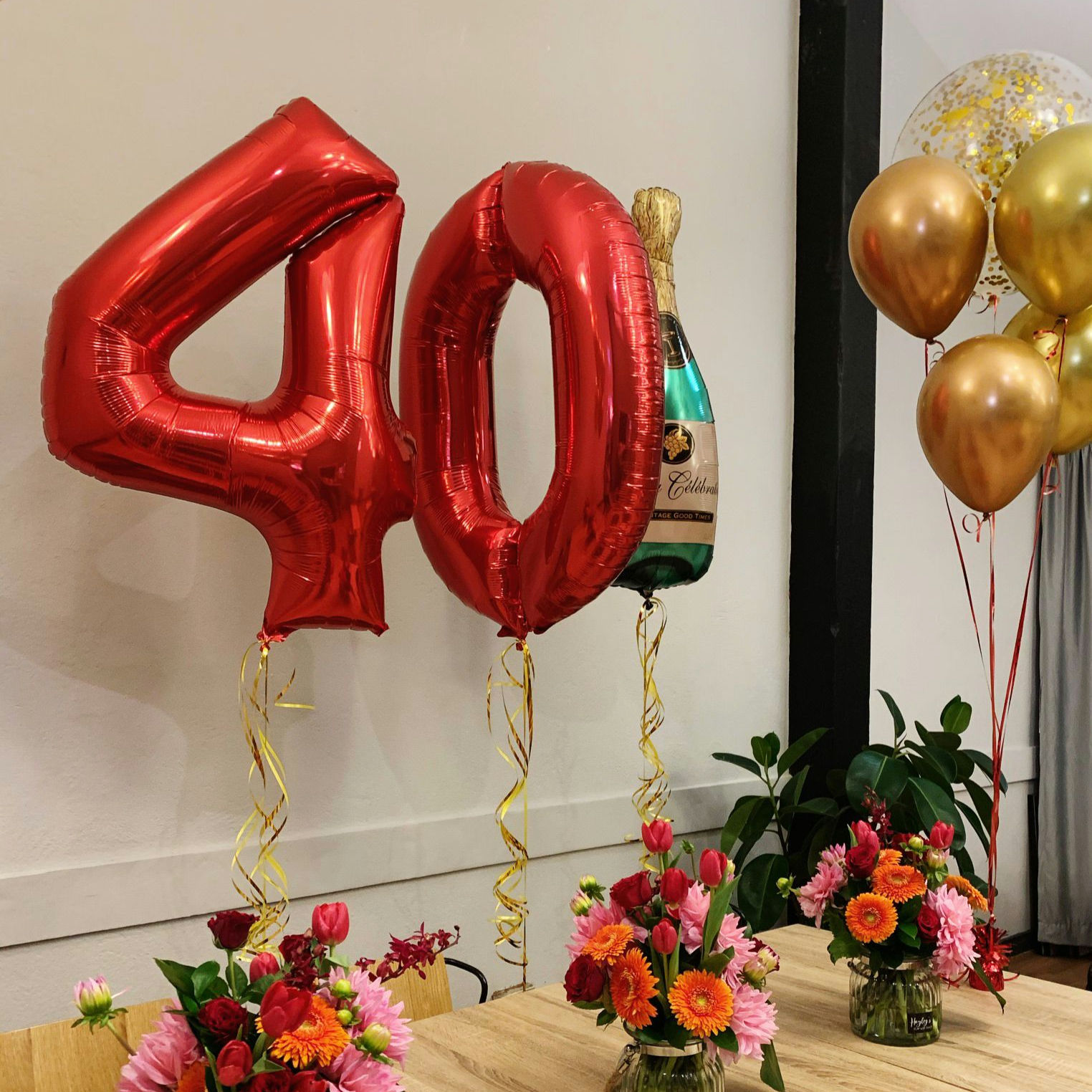 Supersize Foil Number - Red