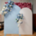 Coastline Blue Arch + White Arch Backdrop