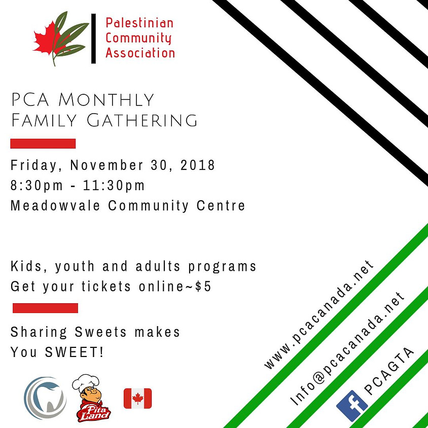 Family Monthly Gathering, Nov - Mississauga