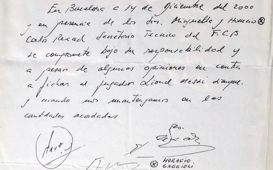 La fameuse serviette signé par Carles Rexach
