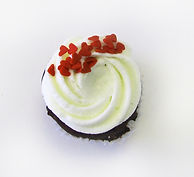 Cupcake with Heart Sprinkles