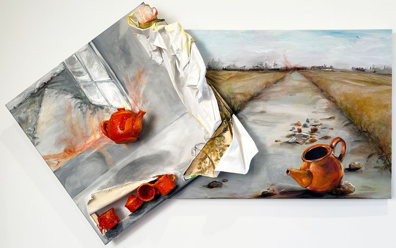 Part of the series of artworks done following the Hamas attacks on Israel, the kidnapping of 240 Israelis and foreigners, and the murder of 1200 peaceful civilians, babies, women, children and the elderly on October 7, 2023