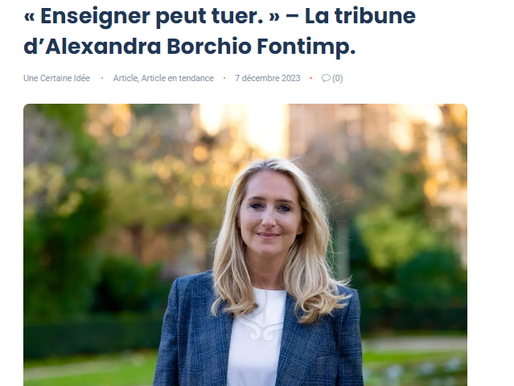 [TRIBUNE] « Enseigner peut tuer. »