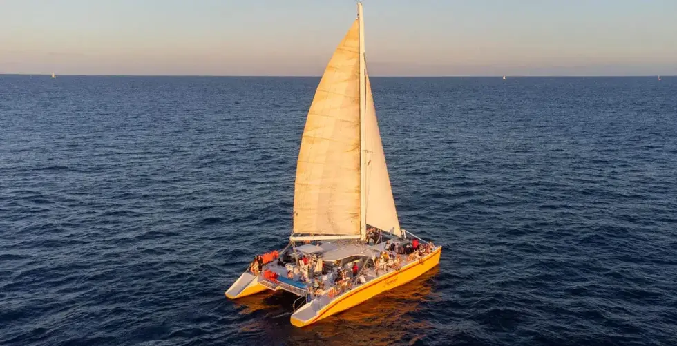 Sailing catamaran cabo