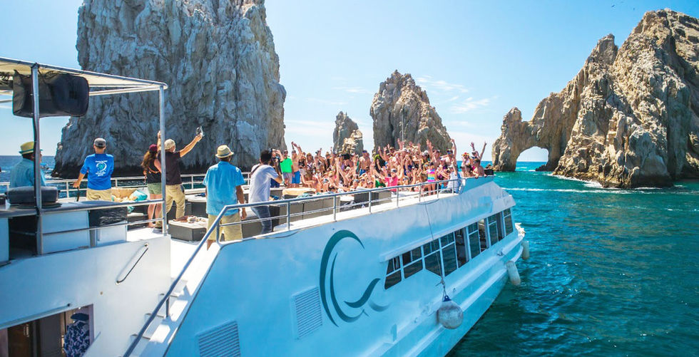 Huge 85 foot double deck catamaran