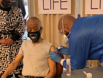 Rev. Sharpton joins Prominent Ministers to Get Vaccinated