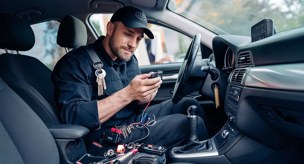 Mobile auto locksmith programming car key in Delray Beach