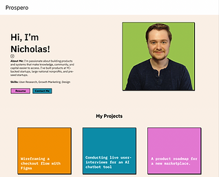 personal portfolio screenshot