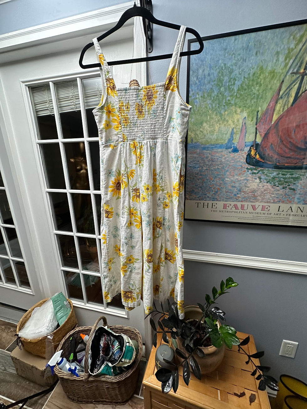 Thumbnail: Old Navy Sunflower Linen Dress - Size M