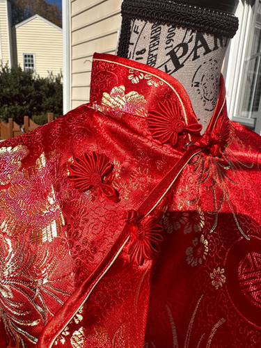 Chinese Red and Gold Dress - Size M | Donna's Closet Chinese Red and Gold Dress - Size M | Donna's Closet