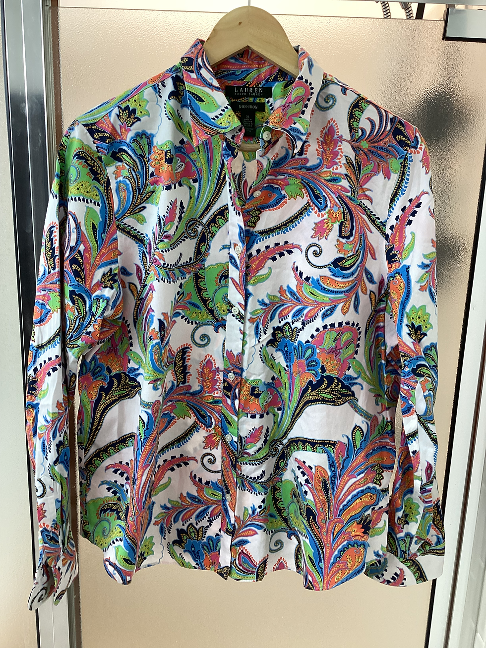 Thumbnail: Ralph Lauren Non-Iron Blouse - Size XL