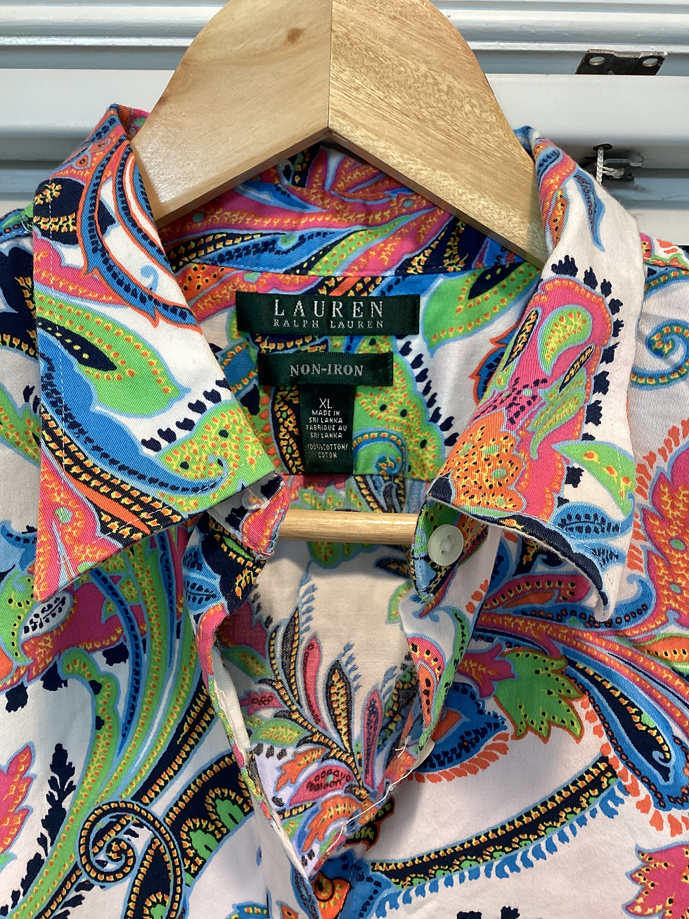 Thumbnail: Ralph Lauren Non-Iron Blouse - Size XL