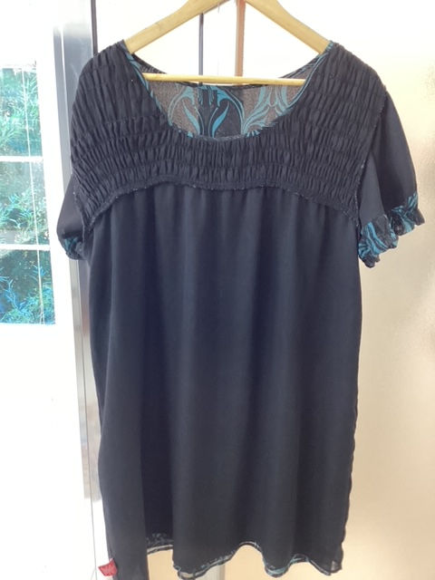 Thumbnail: ELLE Black & Green Dress - Size XL