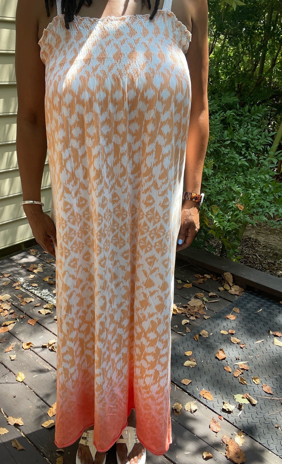 Thumbnail: Calvin Klein Peaches & Cream Sundress - Size M