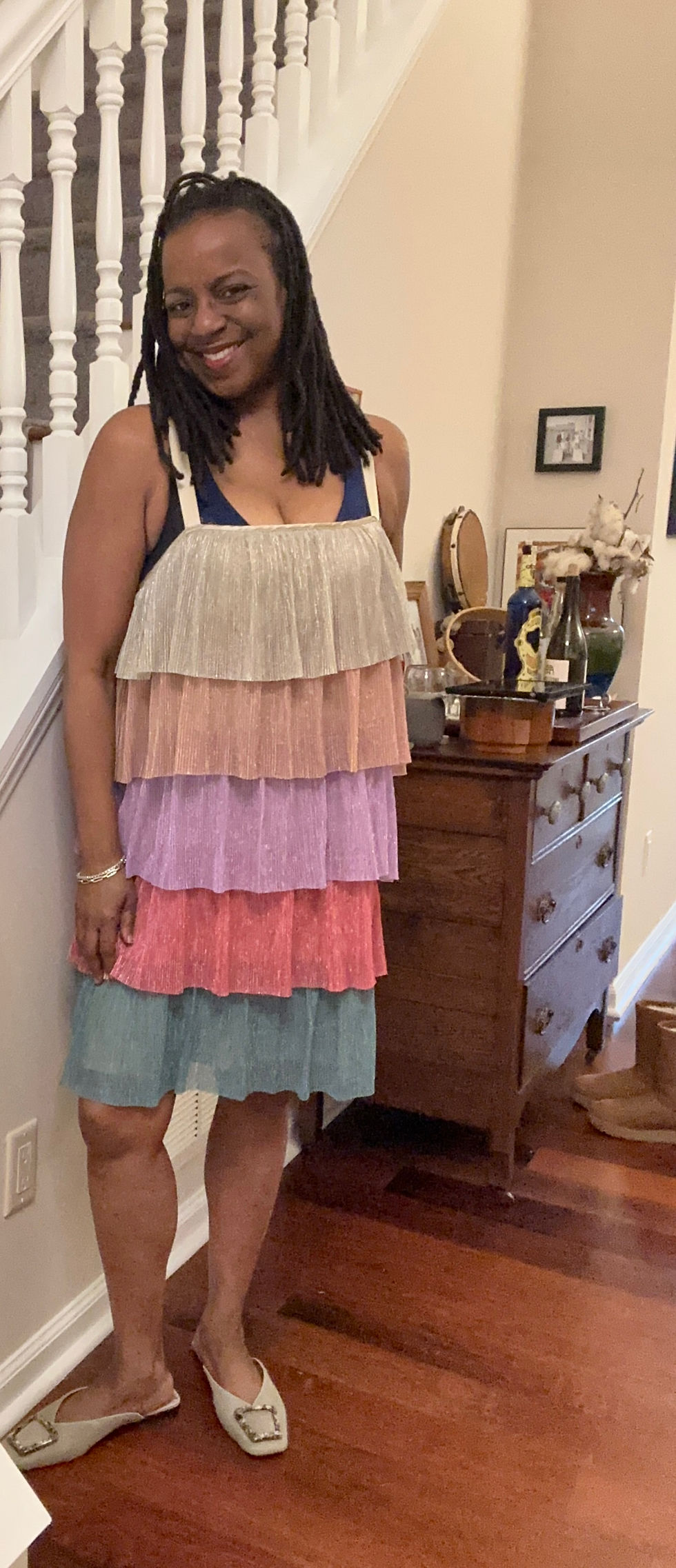 Thumbnail: Nwt Arula Tiered Mini Dress - Size 1X