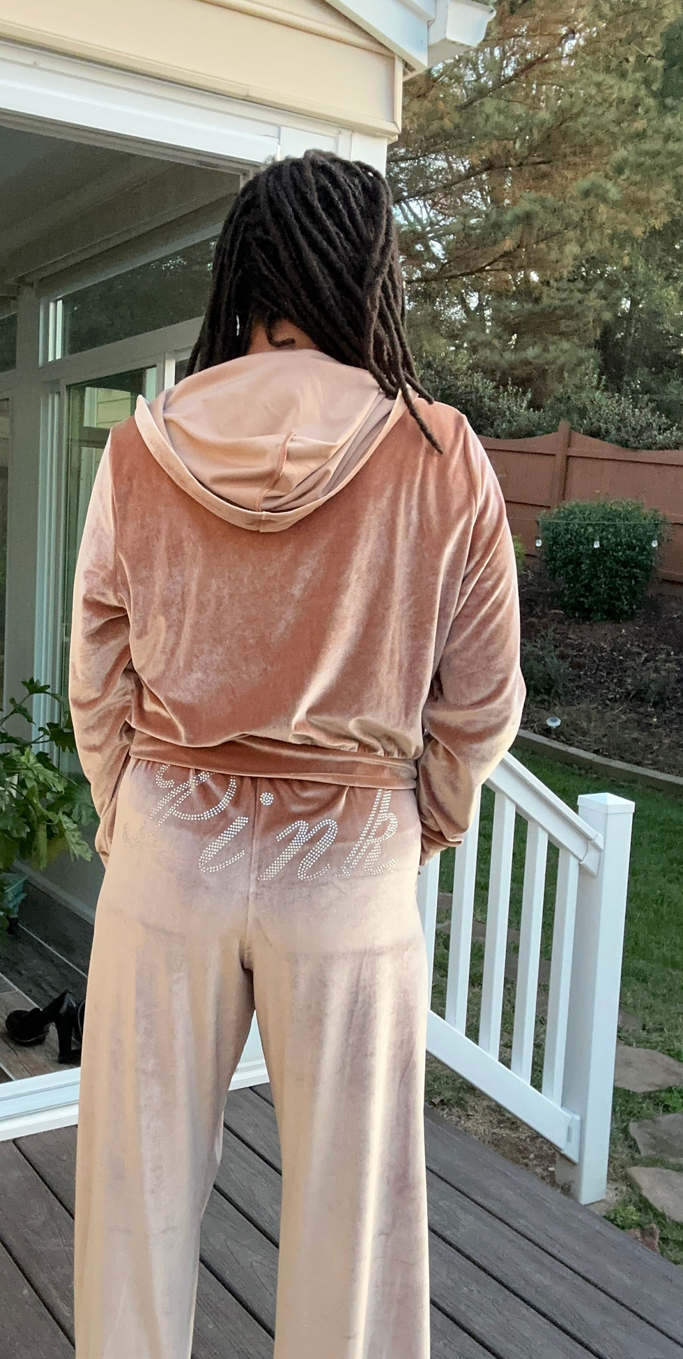 Thumbnail: PINK Victoria's Secret Velour Tracksuit - Size XL