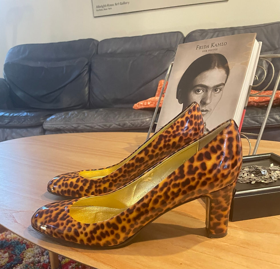 Thumbnail: J. Crew Leopard Print Patent Leather Heels - Size 11