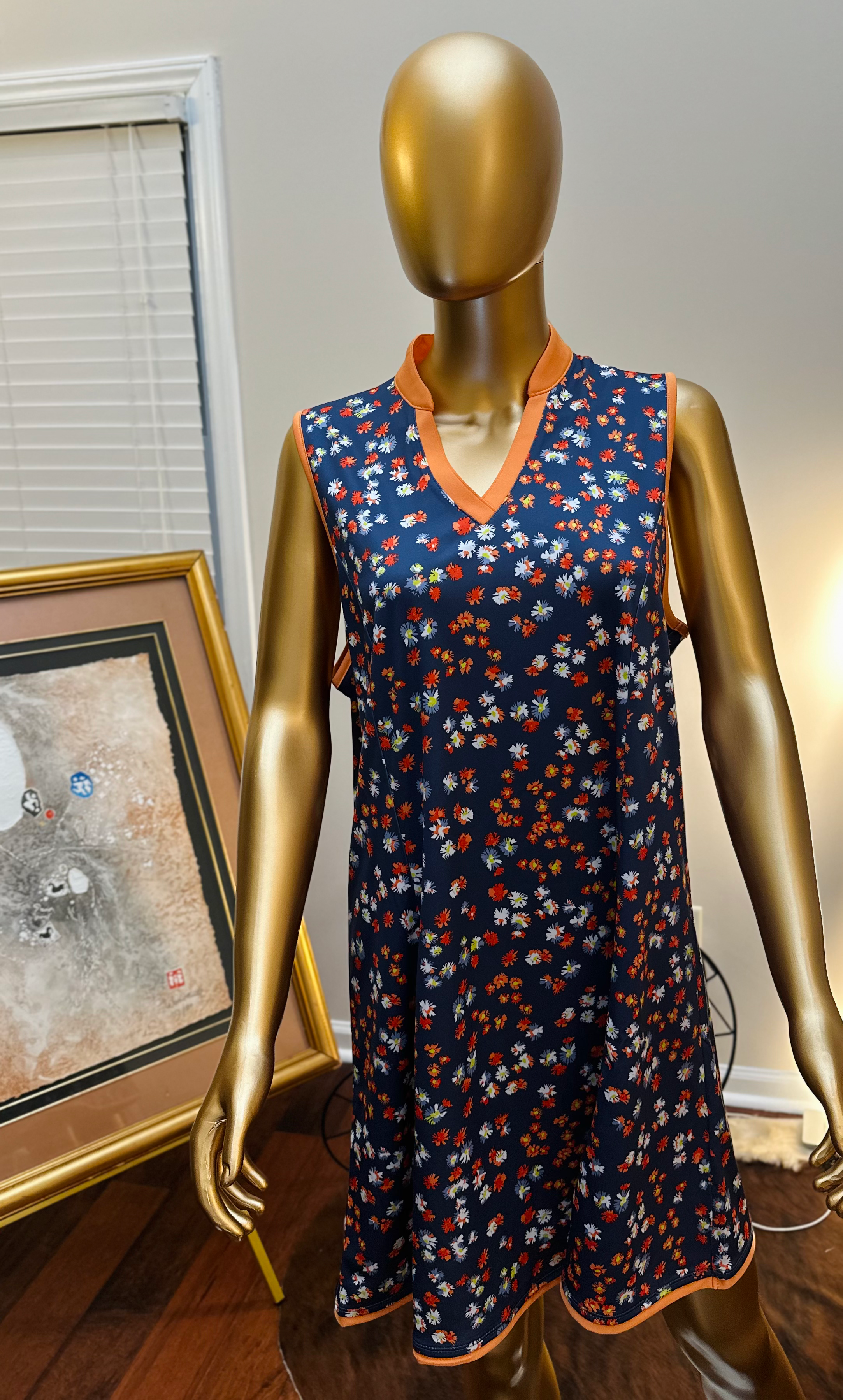 Nwt Callaway Blue Indigo Woman Golf Dress - Size XL