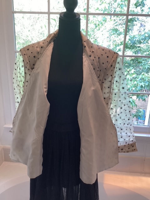 Thumbnail: R&M Richards Gold Chiffon Jacket - Size 22W