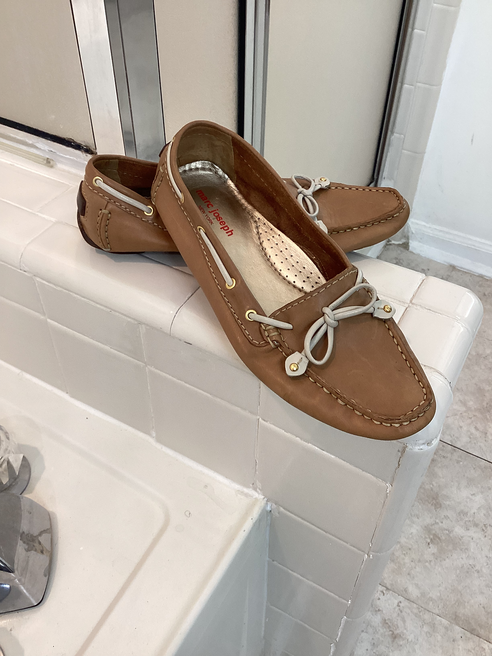 Thumbnail: Marc Joseph NY Cypress Hill Camel Leather Loafers - Size 9*
