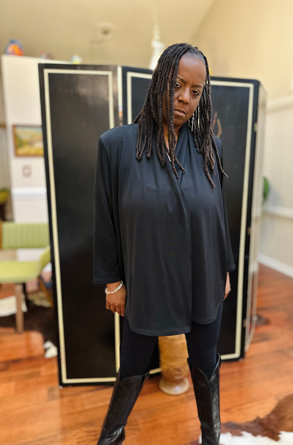 Thumbnail: Jones Studio Black Cardigan - Size 1X