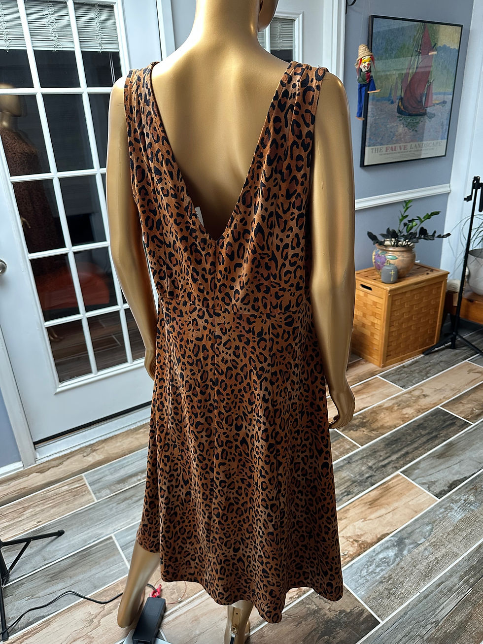 Thumbnail: Ava & Viv Animal Print Dress - Size XXL