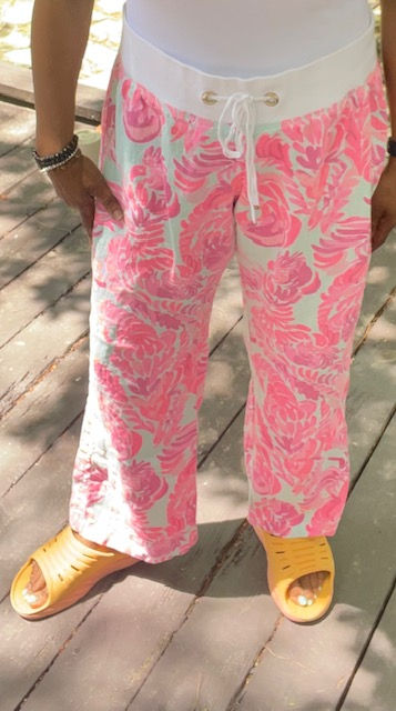 Thumbnail: Lilly Pulitzer 100% Linen "The Beach" Pants - Size XL