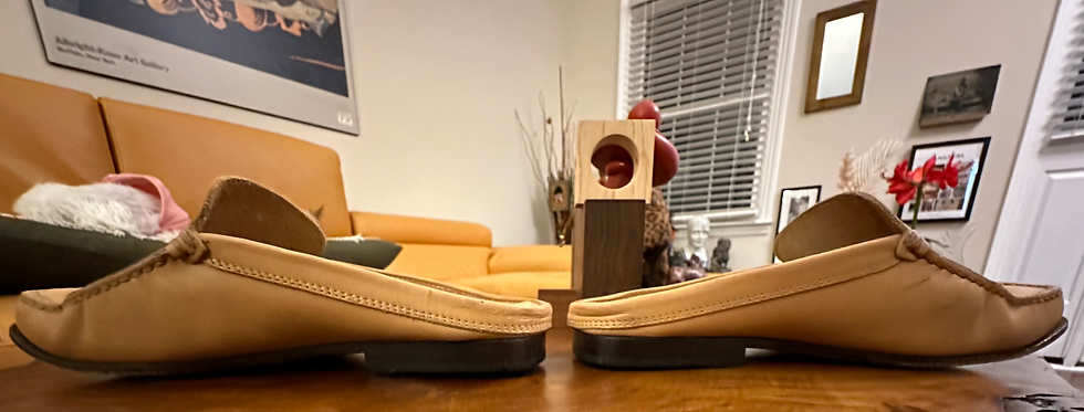 Thumbnail: TOD'S Camel Leather Mules - 7.5