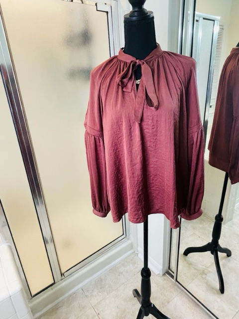 Lucky Brand Silk Blouse Large
