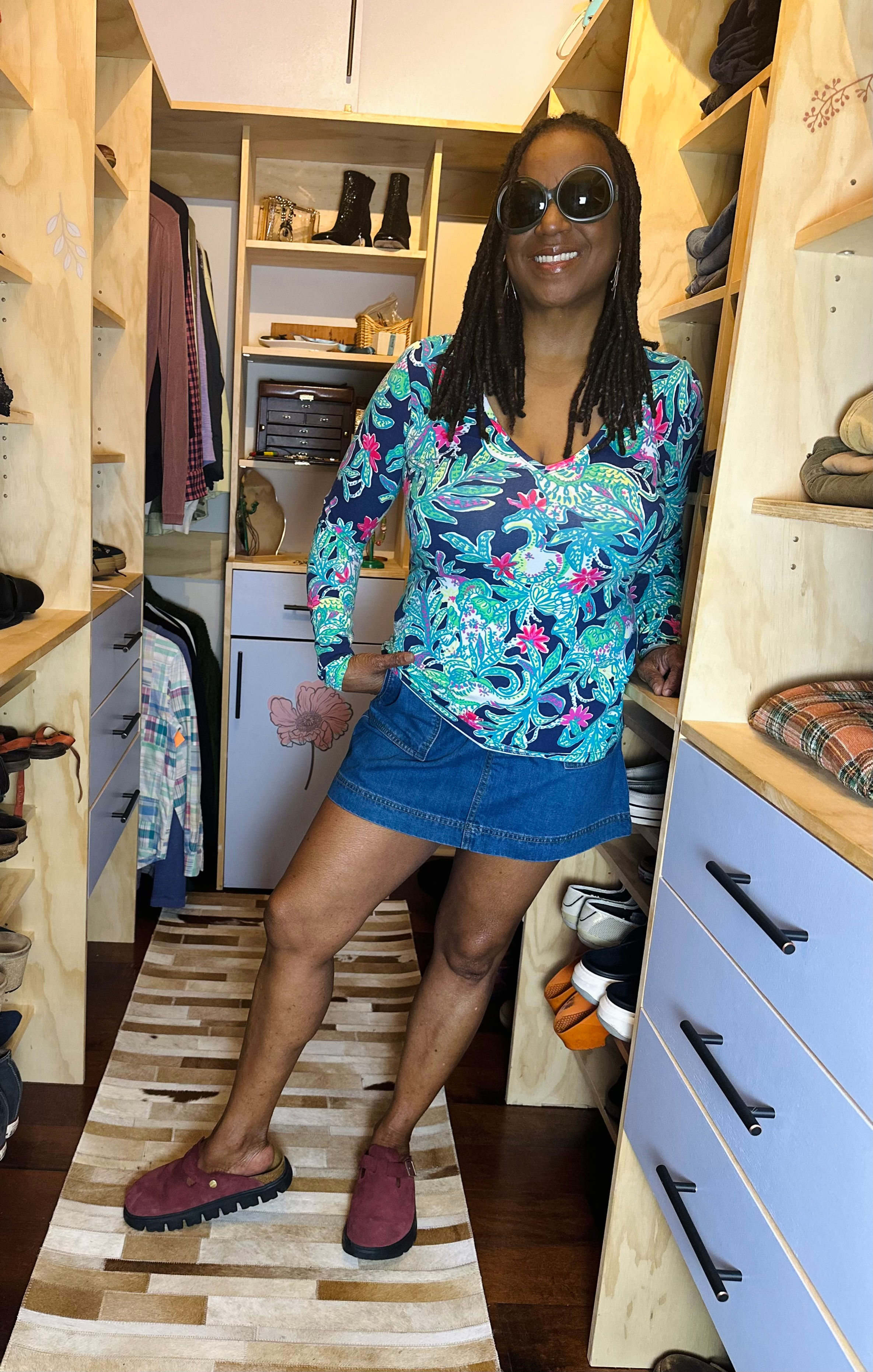 Lilly Pulitzer Elephant Show Cotton Dobby - Size M