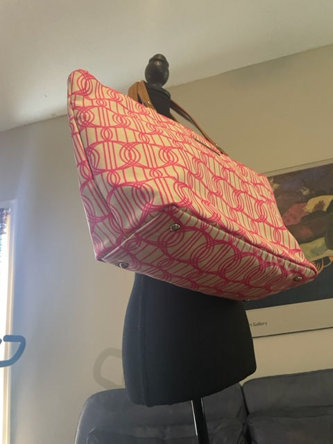 Thumbnail: Petunia Pickle Bottom Pink Mommy Tote Bag