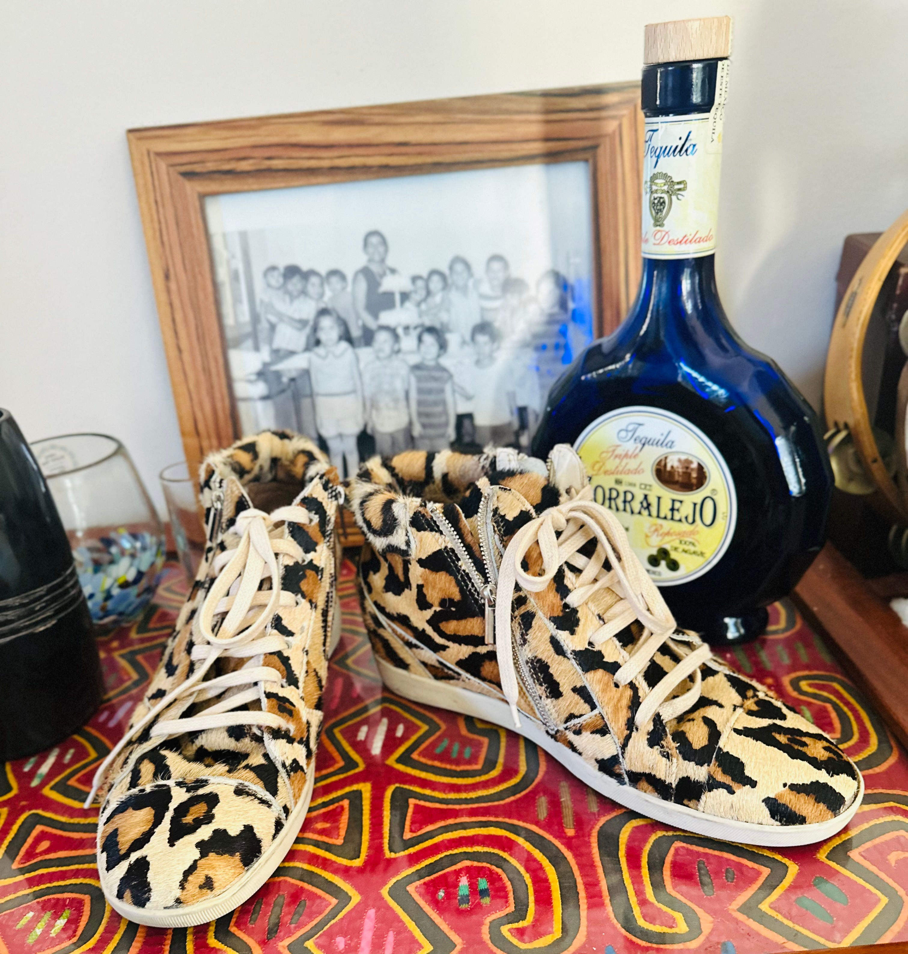 Klub Nico Leopard Print Sneaker - Size 8