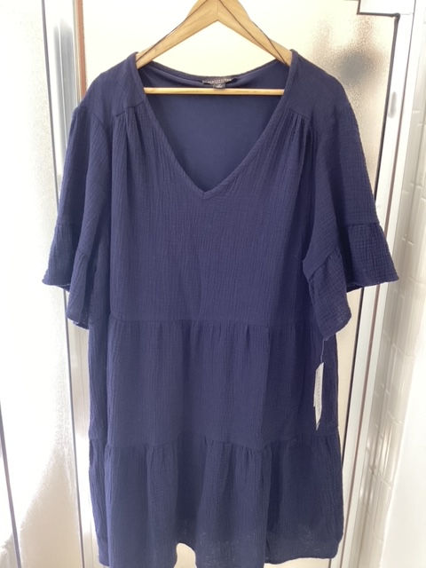 Thumbnail: Nwt Perceptions Navy Blue Dress - Size 2X