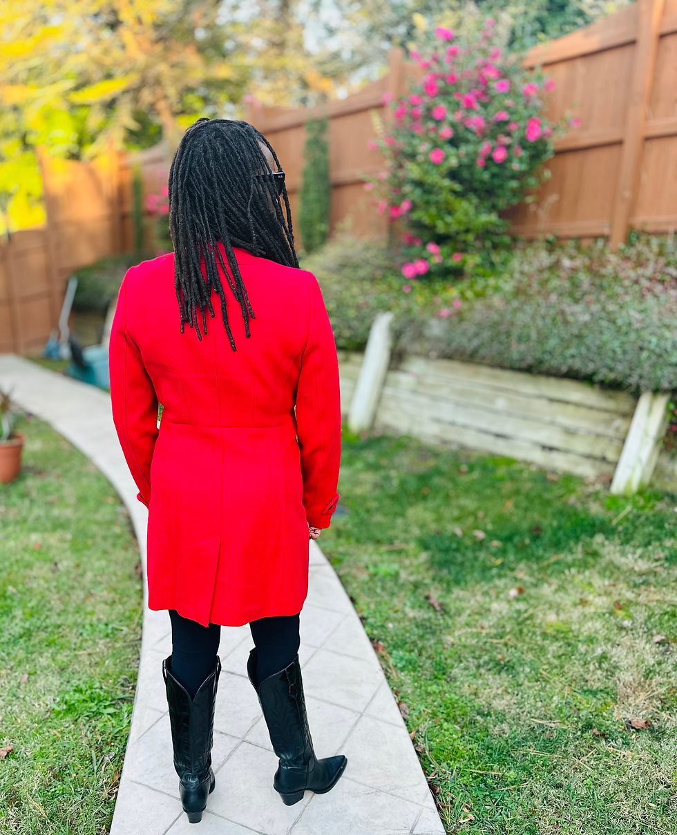 Thumbnail: Banana Republic Red Coat - Size L