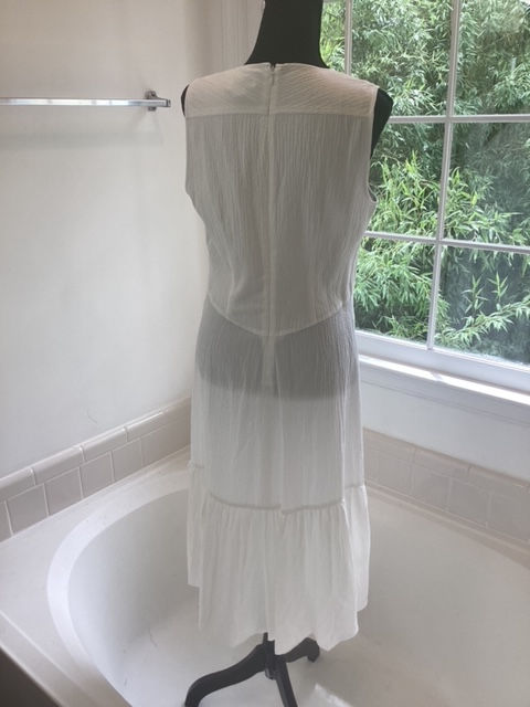 Thumbnail: Nwt Calvin Klein Ivory Long Dress - Size 10