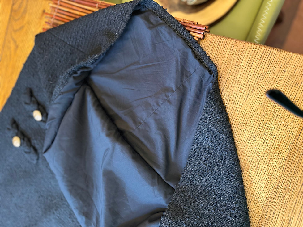 Thumbnail: Tuckernuck Black Tweed Jackie Mini Dress - Size L