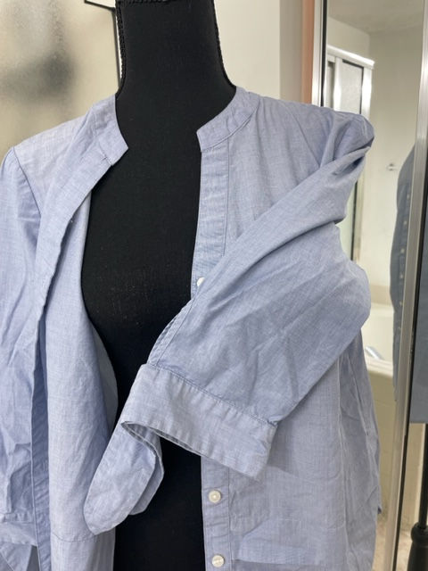 Thumbnail: Talbots Blue Long Sleeve Blouse - Size L