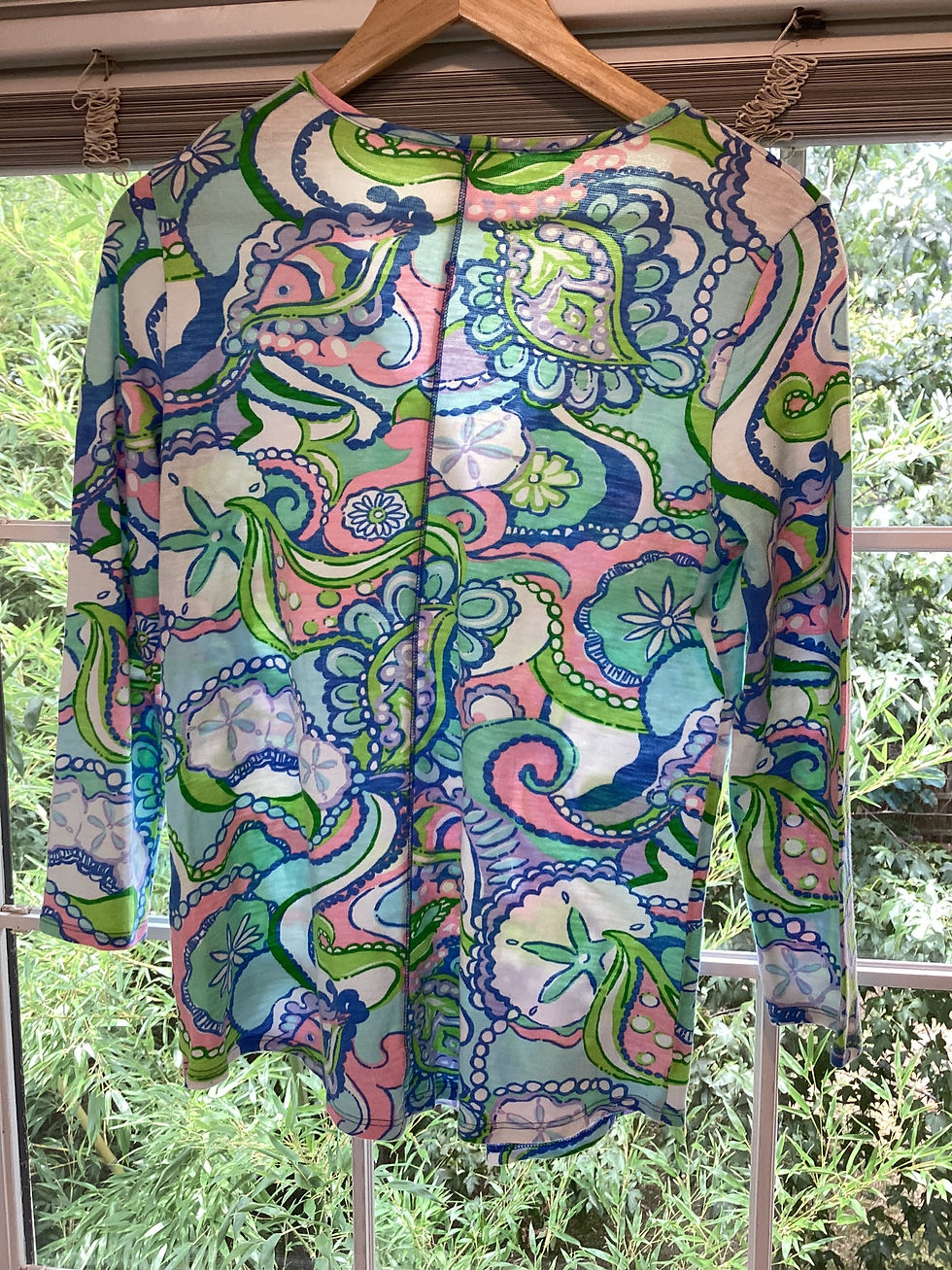 Thumbnail: New Lilly Pulitzer 3/4 Length Sleeves Top -Size M