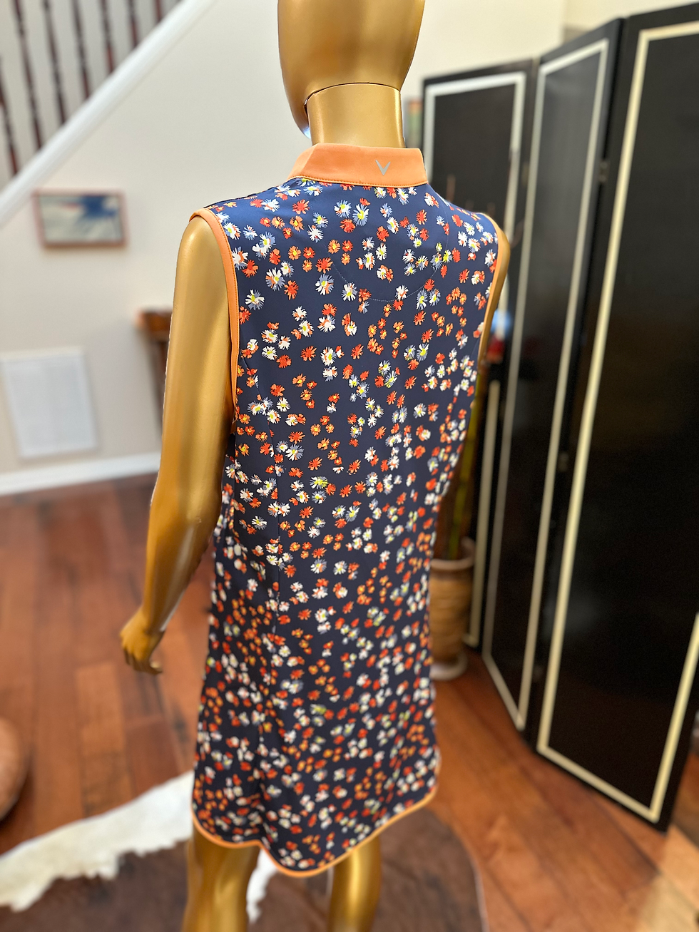 Thumbnail: Nwt Callaway Blue Indigo Woman Golf Dress - Size XL
