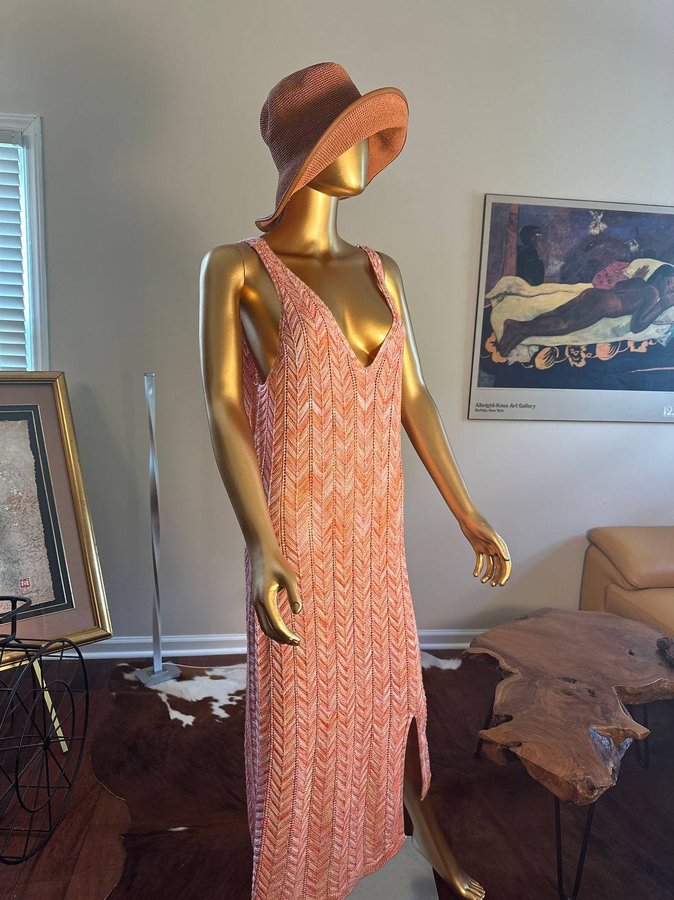Thumbnail: Madden NYC Crochet Knit Dress - Size XXL
