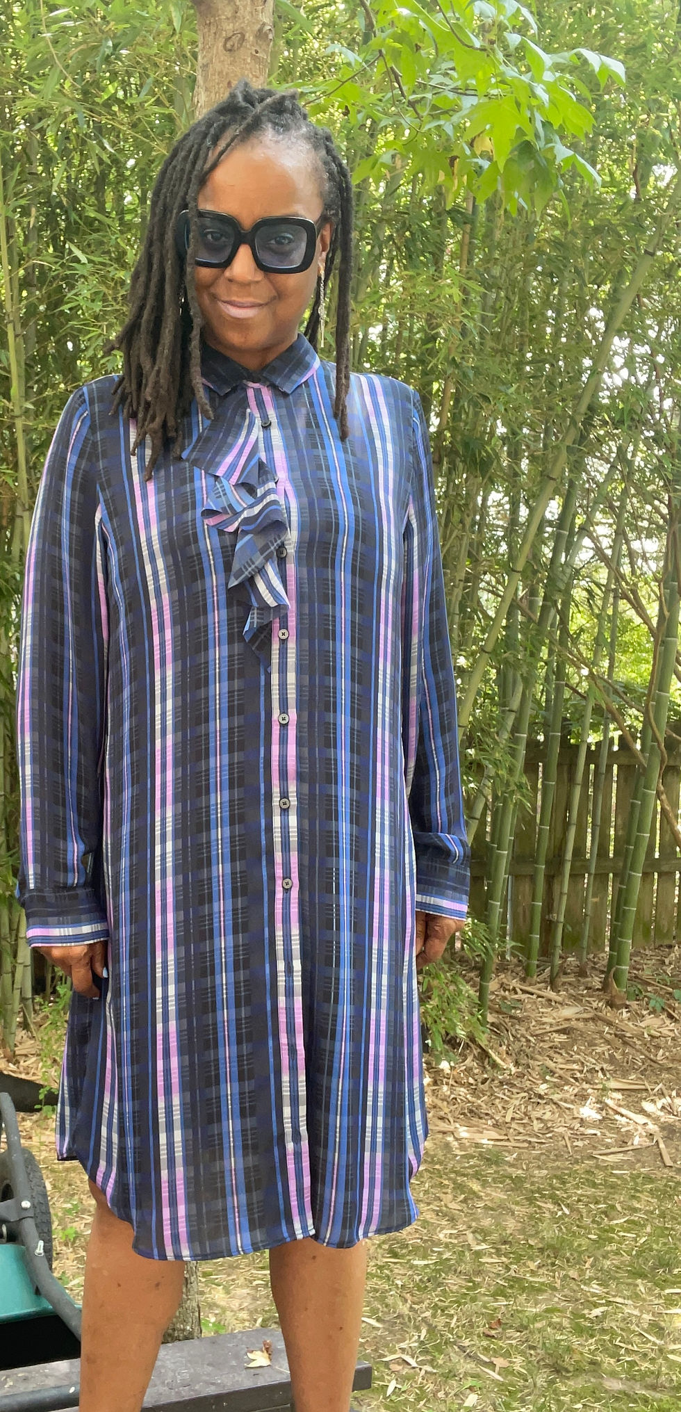 Thumbnail: Banana Republic Plaid Shirt Dress - Size XL